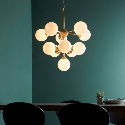 Endon 76500 - Hanglamp aan een koord OSCAR 11xG9/18W/230V messing