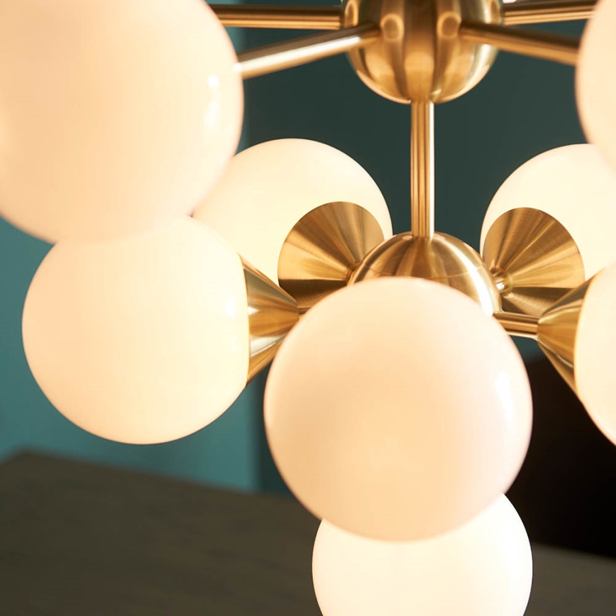 Endon 76500 - Hanglamp aan een koord OSCAR 11xG9/18W/230V messing