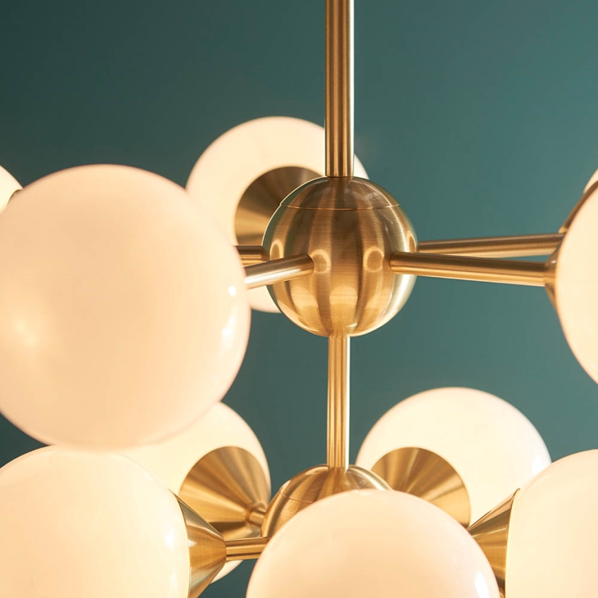 Endon 76500 - Hanglamp aan een koord OSCAR 11xG9/18W/230V messing