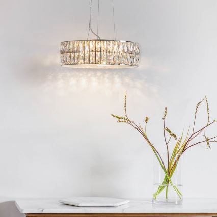 Endon 76513 - Suspension LED sur câble VERINA 5xLED/5W/230V, chrome brillant