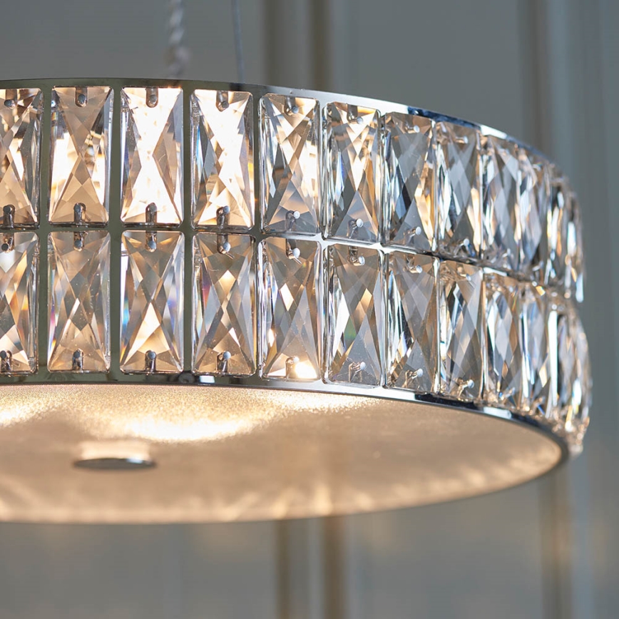 Endon 76513 - Suspension LED sur câble VERINA 5xLED/5W/230V, chrome brillant