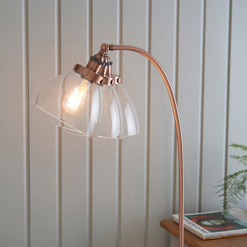 Endon 77862 - Staande Lamp HANSEN 1xE27/40W/230V koper