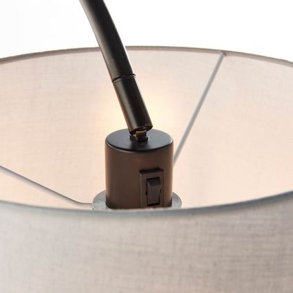 Endon 78163 - Vloerlamp CARLSON 1xE27/60W/230V grijs/zwart