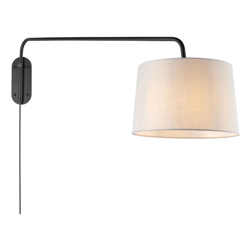 Endon 79380 - Applique murale CARLSON 1xE27/40W/230V gris/noir