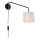 Endon 79500 - Wandlamp CARLSON 1xE14/40W/230V grijs/zwart