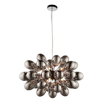 Endon 80124 - Suspension filaire INFINITY 8xG9/28W/230V noir/fumé