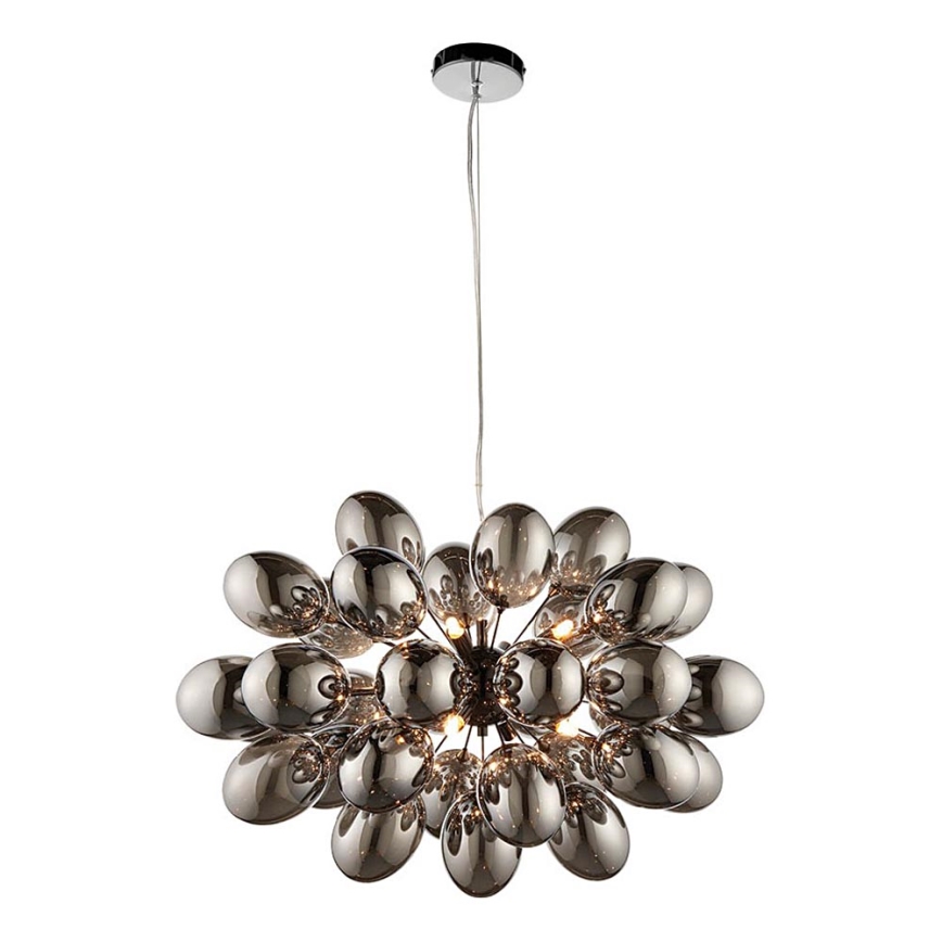 Endon 80124 - Suspension filaire INFINITY 8xG9/28W/230V noir/fumé
