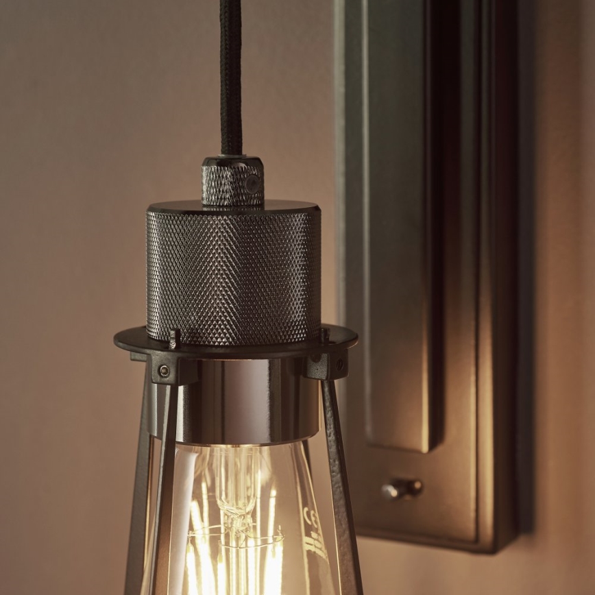 Endon 80950 - Applique murale URBAN 1xE27/6W/230V noir
