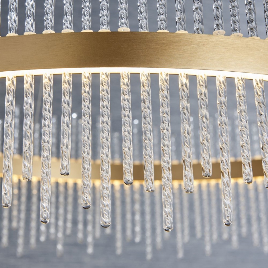 Endon 81908 - LED dimbare hanglamp aan kabel ADRIEL LED/58W/230V 3000K Ø 70 cm goud/helder