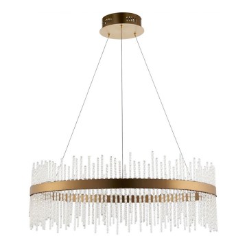 Endon 81908 - LED dimbare hanglamp aan kabel ADRIEL LED/58W/230V 3000K Ø 70 cm goud/helder