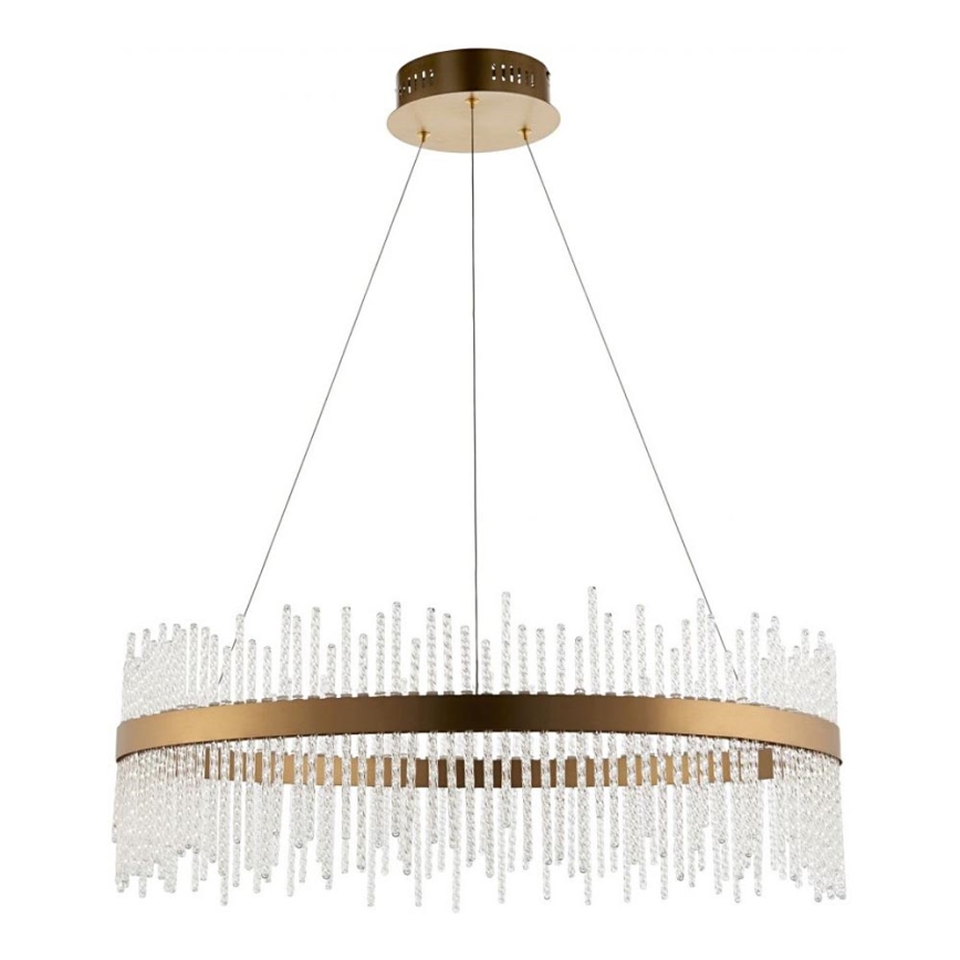 Endon 81908 - LED dimbare hanglamp aan kabel ADRIEL LED/58W/230V 3000K Ø 70 cm goud/helder