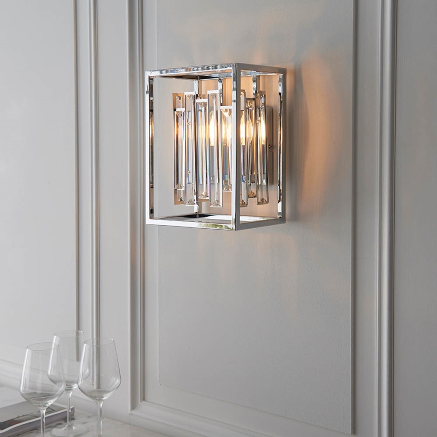 Endon 81932 - Applique murale ACADIA 1xE14/40W/230V chrome brillant
