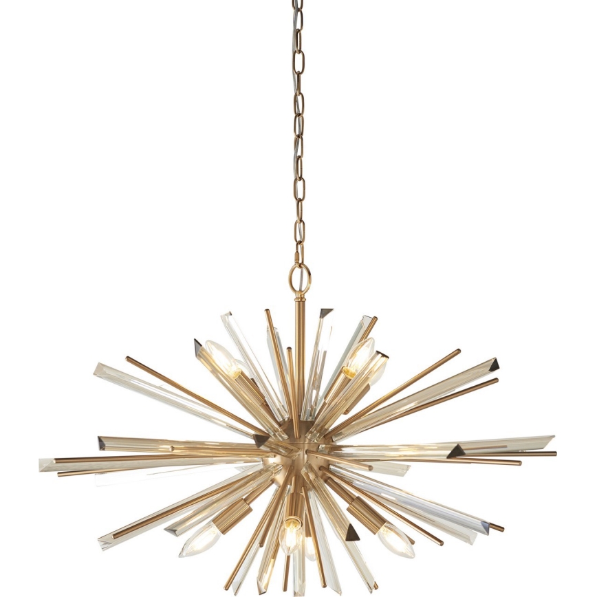 Endon 81935 - Kroonluchter aan ketting 8xE14/40W/230V goudkleurig