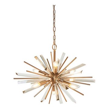 Endon 81936 - Lustre à chaîne 6xE14/40W/230V doré