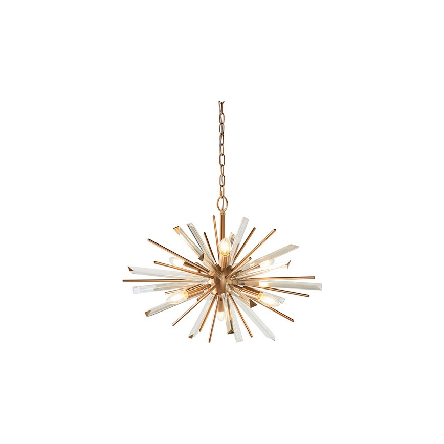 Endon 81936 - Lustre à chaîne 6xE14/40W/230V doré