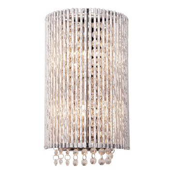 Endon 81978 - Kristallen wandlamp GALINA 2xG9/25W/230V glanzend chroom