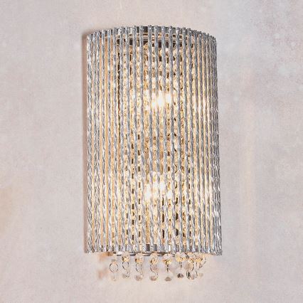Endon 81978 - Kristallen wandlamp GALINA 2xG9/25W/230V glanzend chroom