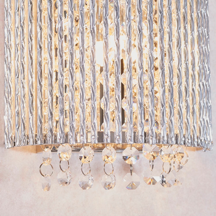 Endon 81978 - Kristallen wandlamp GALINA 2xG9/25W/230V glanzend chroom