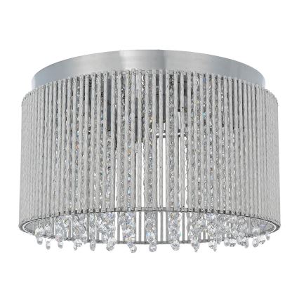 Endon 81980 - Plafonnier en cristal GALINA 10xG9/25W/230V chrome mat