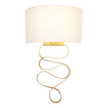 Endon 82070 - Wandlamp 1xE27/10W/230V wit/messing