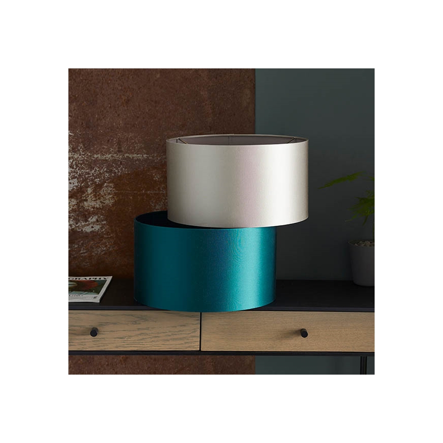 Endon 90024 - Abat-jour de rechange pour lampe de table E27, Ø 38 cm, gris