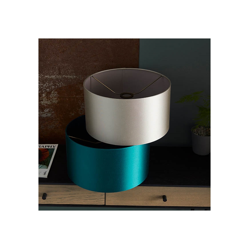 Endon 90024 - Abat-jour de rechange pour lampe de table E27, Ø 38 cm, gris