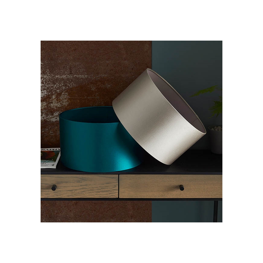 Endon 90024 - Abat-jour de rechange pour lampe de table E27, Ø 38 cm, gris