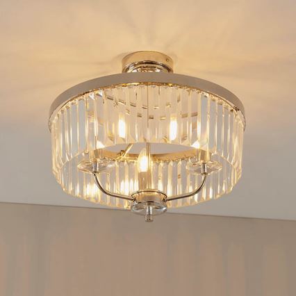 Endon 90264 - Opbouwkroonluchter CHESTERFIELD 3xE14/6W/230V glanzend chroom