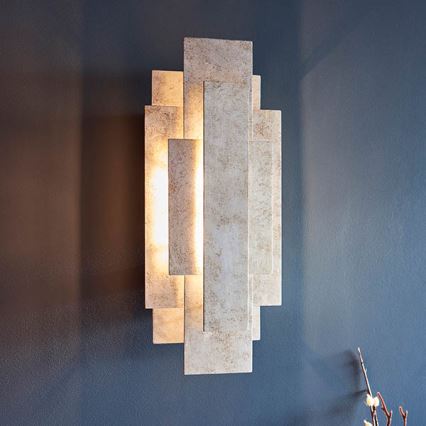 Endon 90451 - Wandlamp ALZARE 2xG9/3W/230V witte patina