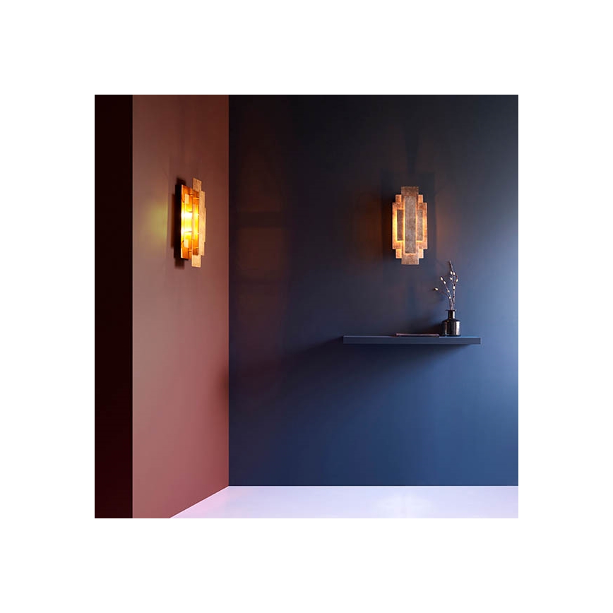 Endon 90451 - Wandlamp ALZARE 2xG9/3W/230V witte patina