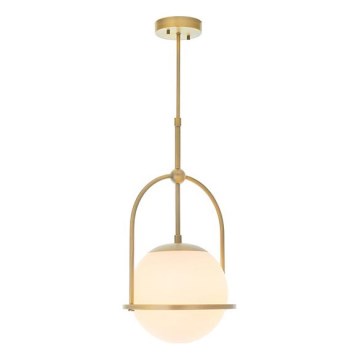 Endon 90844 - Hanglamp ONTARIO met staaf 1xE27/10W/230V messing