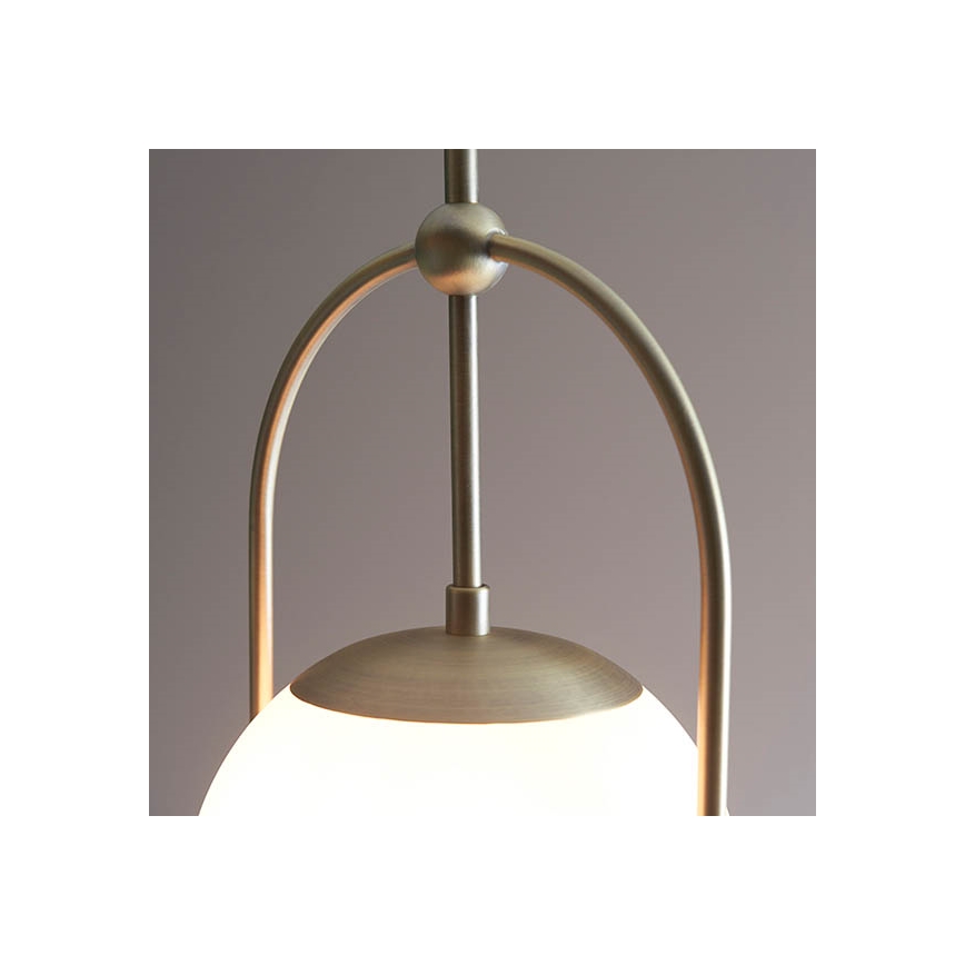 Endon 90844 - Hanglamp ONTARIO met staaf 1xE27/10W/230V messing