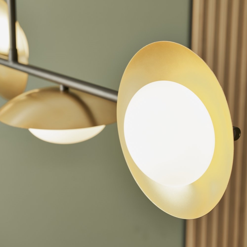 Endon 92036 - Hanglamp met kabel RUFFLE 4xG9/3W/230V messing/zwart
