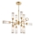 Endon 92214 - Suspension à tige TOUR 12xG9/3W/230V laiton