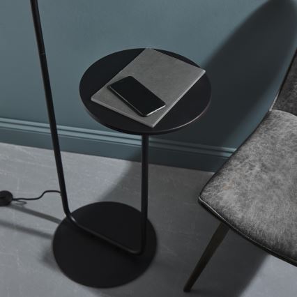 Endon 92301 - Vloerlamp LANDIS 1xE27/10W/230V zwart