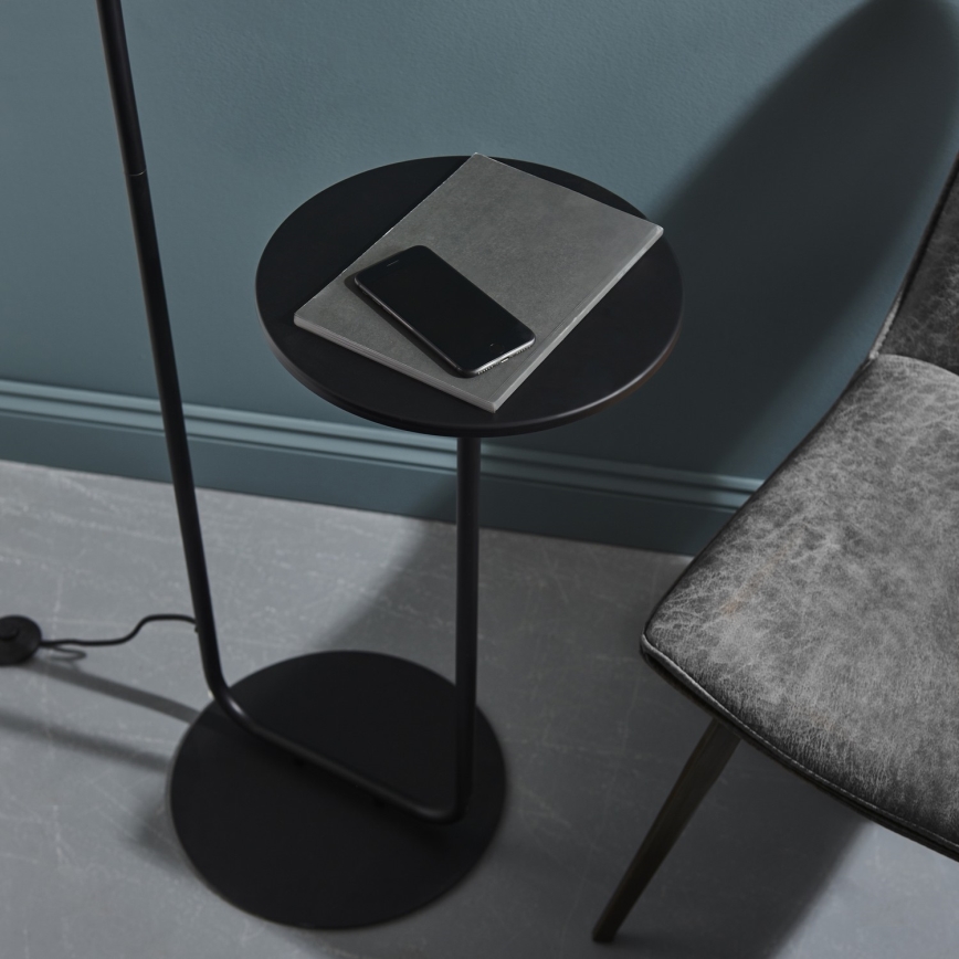 Endon 92301 - Vloerlamp LANDIS 1xE27/10W/230V zwart