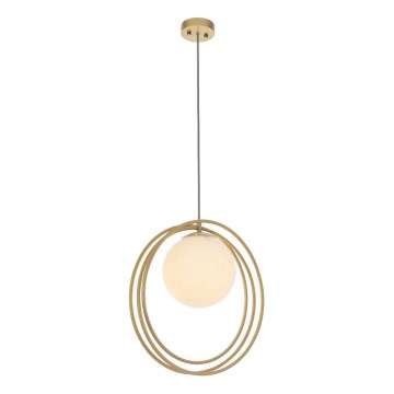 Endon 92488 - Hanglamp aan kabel EMILIO 1xE27/10W/230V goud/wit