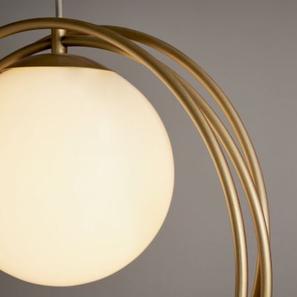Endon 92488 - Hanglamp aan kabel EMILIO 1xE27/10W/230V goud/wit