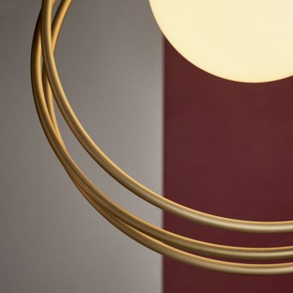 Endon 92488 - Hanglamp aan kabel EMILIO 1xE27/10W/230V goud/wit
