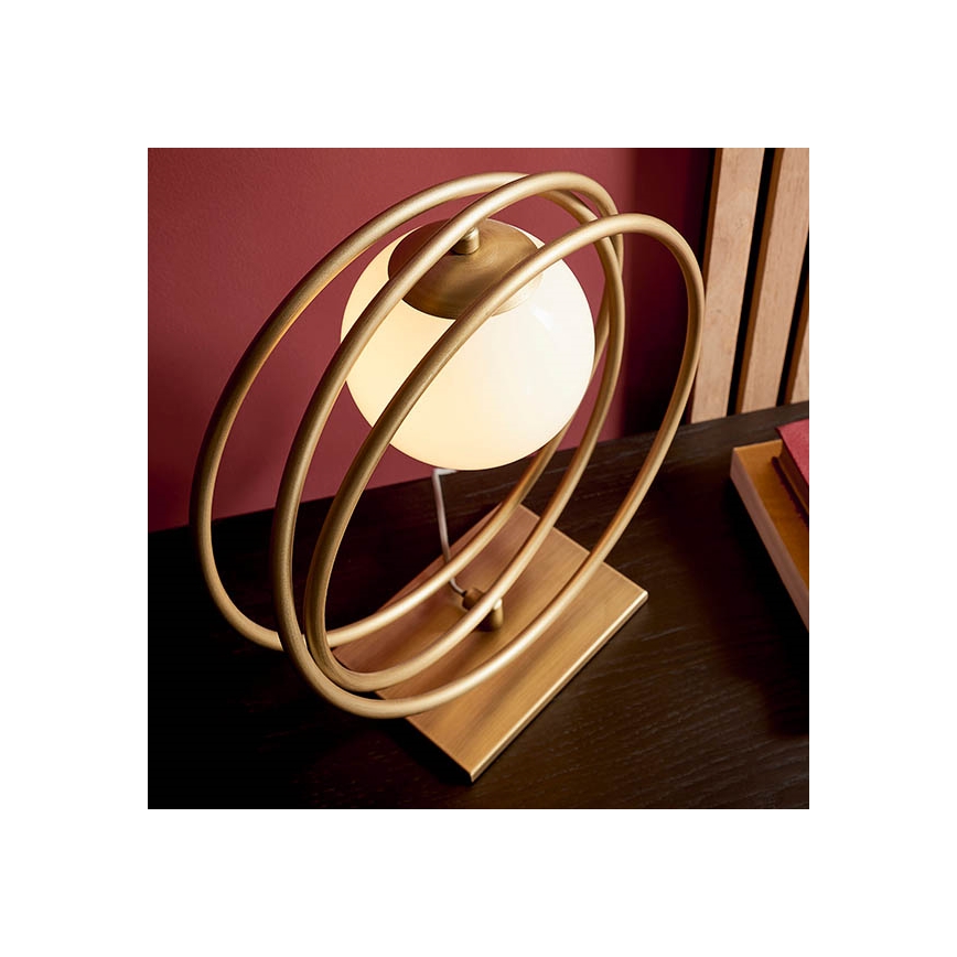 Endon 92491 - Tafellamp EMILIO 1xG9/3W/230V goud/wit