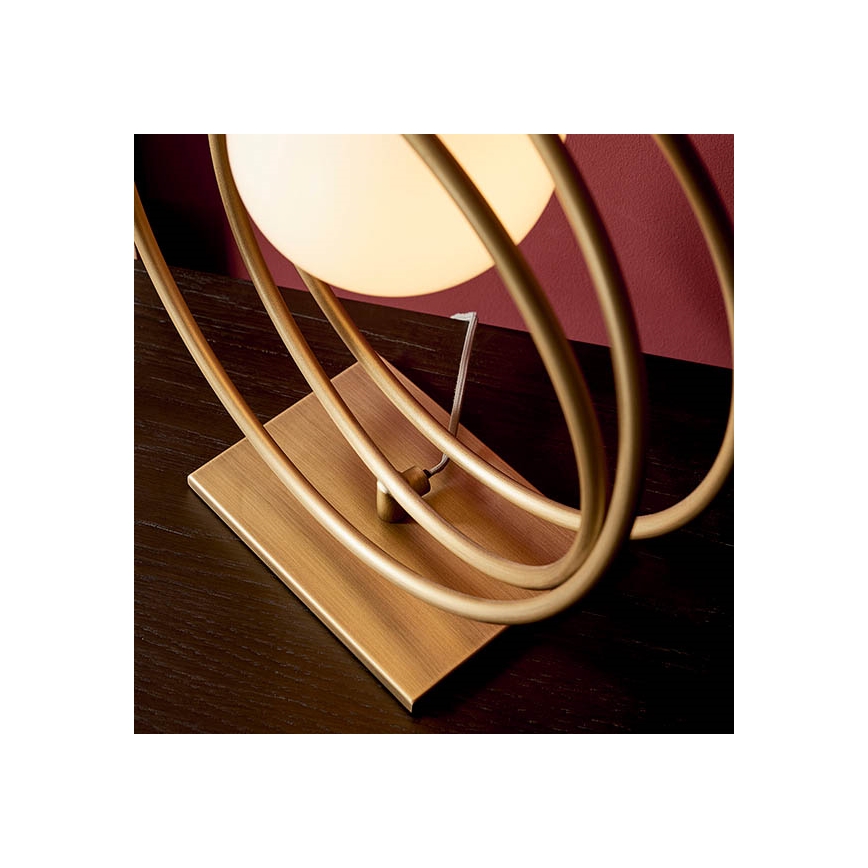 Endon 92491 - Tafellamp EMILIO 1xG9/3W/230V goud/wit