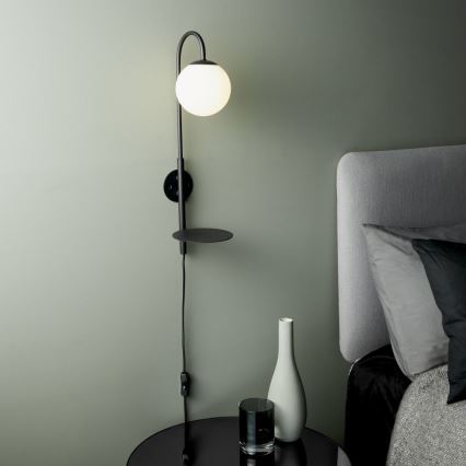 Endon 92726 - Applique murale HALO 1xG9/3W/230V noire