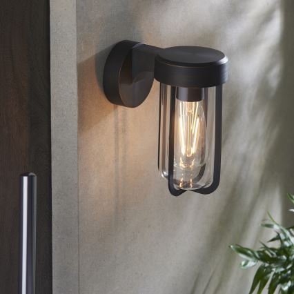 Endon 92857 - Badkamerwandlamp 1xE27/6W/230V IP44 brons/zwart