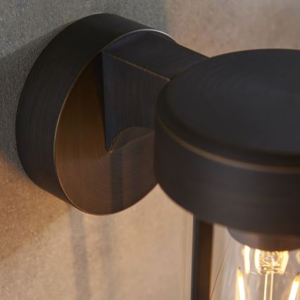 Endon 92857 - Badkamerwandlamp 1xE27/6W/230V IP44 brons/zwart