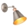 Endon 92866 - Spot mural HAL 1xE27/10W/230V, chrome mat/cuivre
