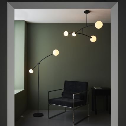 Endon 92940 - BALANCE hanglamp met stang 4xG9/3W/230V zwart