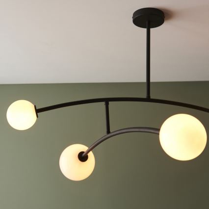 Endon 92940 - BALANCE hanglamp met stang 4xG9/3W/230V zwart