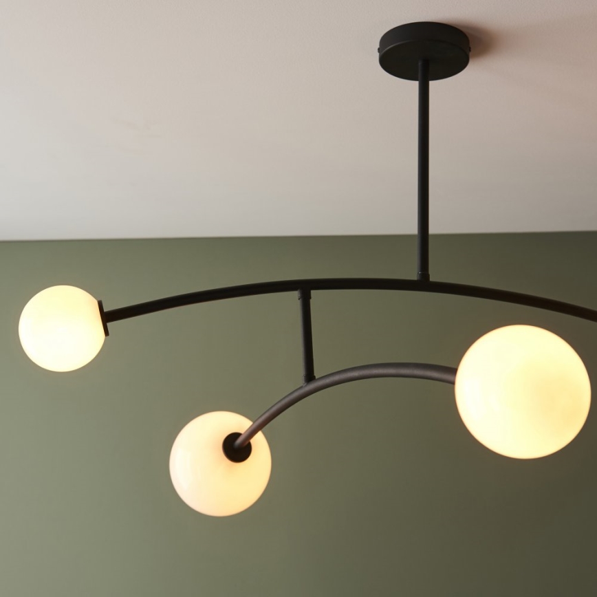Endon 92940 - BALANCE hanglamp met stang 4xG9/3W/230V zwart