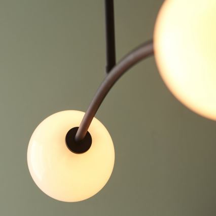 Endon 92940 - Hanglamp met stang BALANCE 4xG9/3W/230V zwart/wit