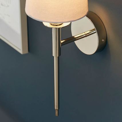 Endon 92949 - Wandlamp 1xE14/6W/230V wit/glanzend chroom